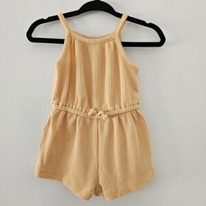 5/$25 Old Navy Baby Ribbed Romper Mustard Yellow Size 0-3M